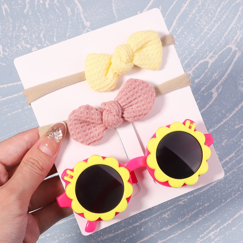 Baby Headband and Sunglasses Set