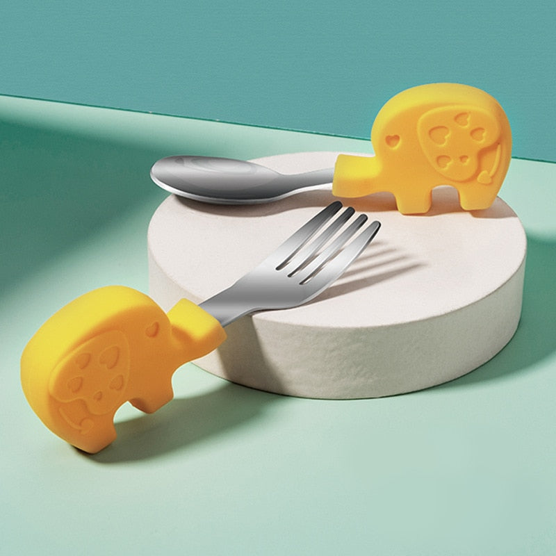 Animal Cutlery, Silicone Baby Utensils