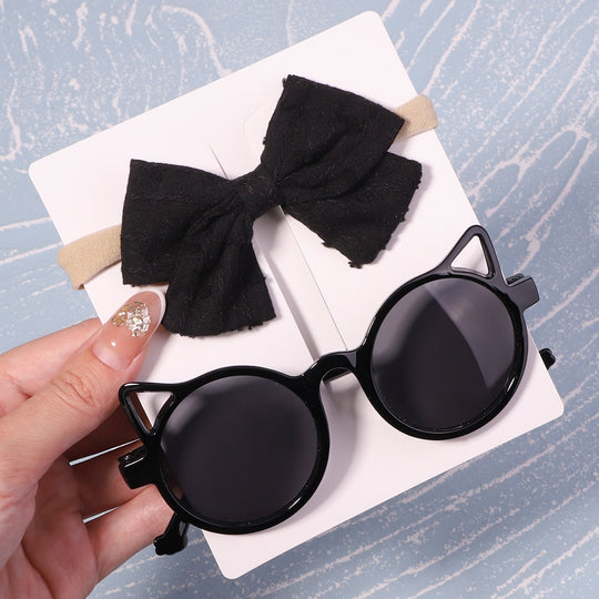 Baby Headband and Sunglasses Set