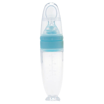 Silicone Baby Bottles, Soft Silicone Feeding Bottles, Feeder Bottle With Spoon