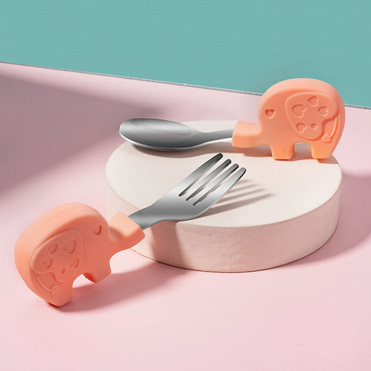 Animal Cutlery, Silicone Baby Utensils