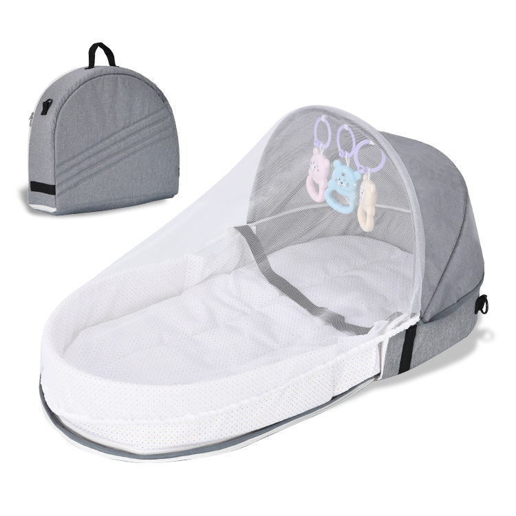 Travel Crib for Baby with Mosquito Net, Full Protection from Insect Bites