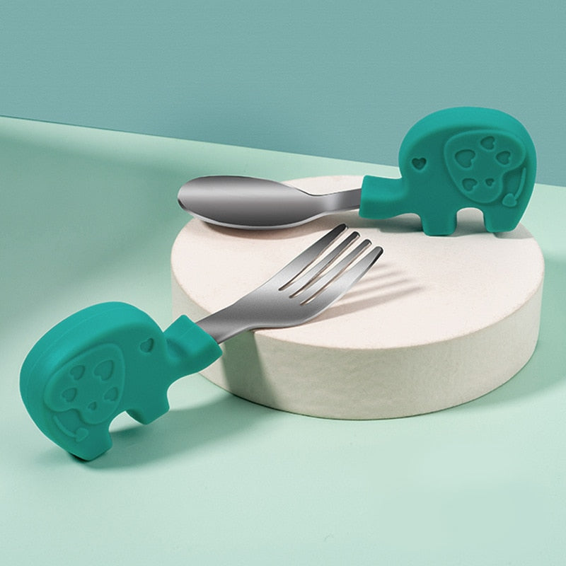 Animal Cutlery, Silicone Baby Utensils