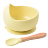 Silicone Bowl and Spoon Set, Baby Feeding Bowl