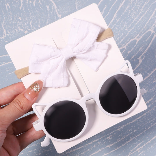 Baby Headband and Sunglasses Set