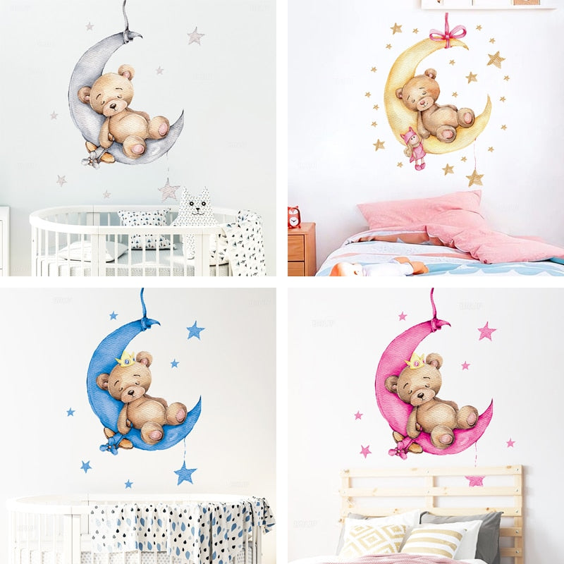 Autocolantes Decorativos de Animais para Quarto de Crianças