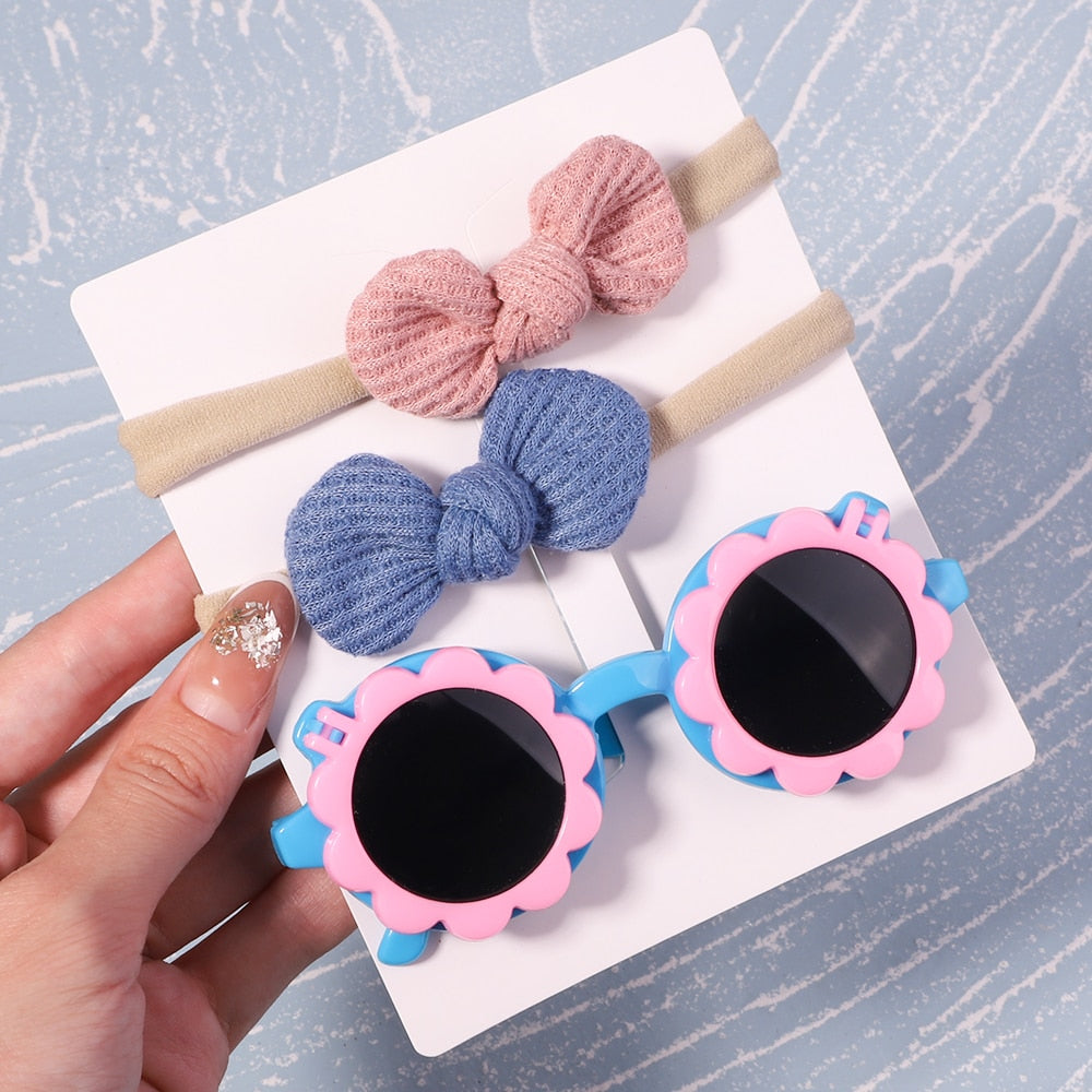 Baby Headband and Sunglasses Set