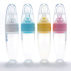 Silicone Baby Bottles, Soft Silicone Feeding Bottles, Feeder Bottle With Spoon